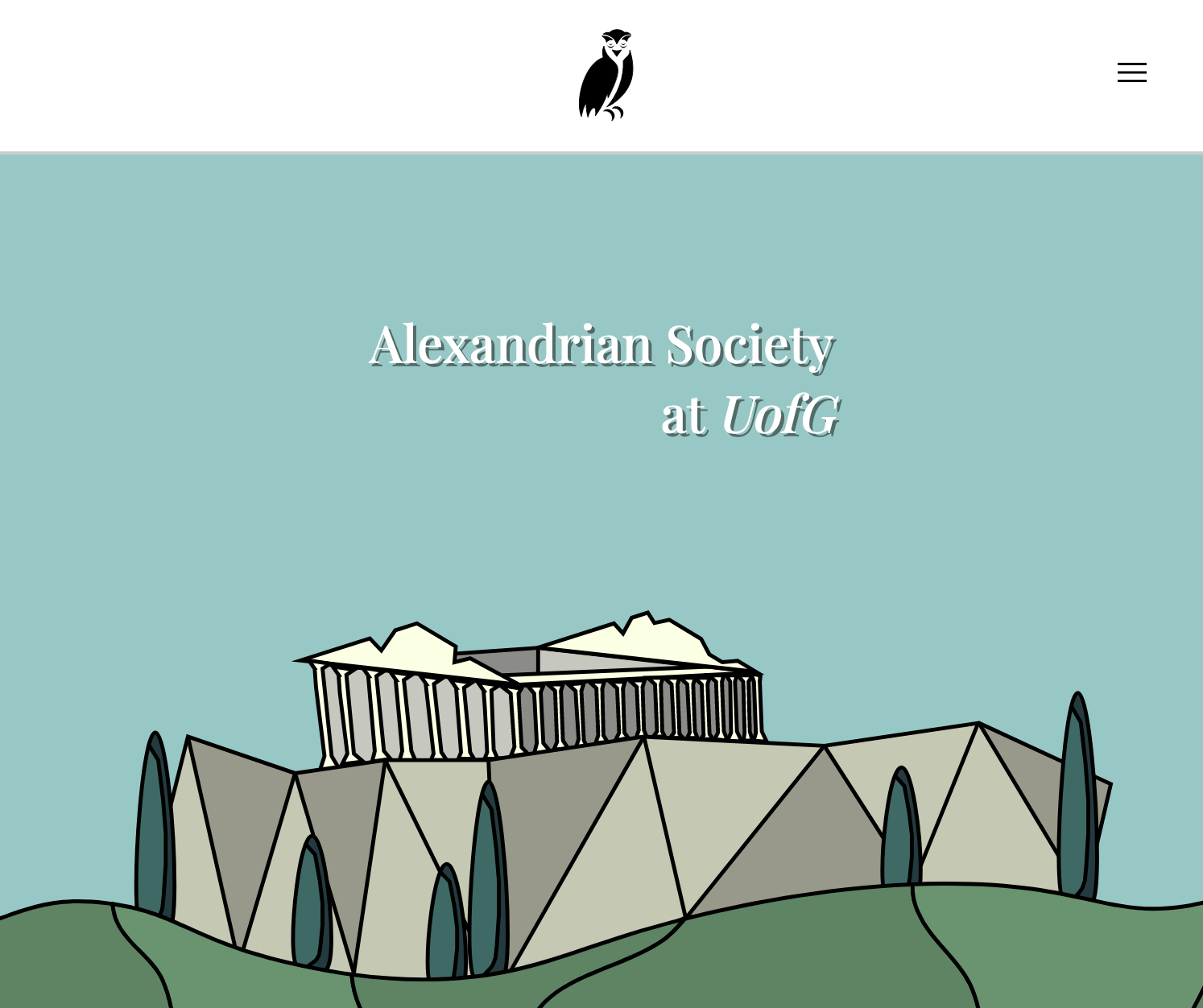 Image of the Glasgow University Alexandrian Society Site.